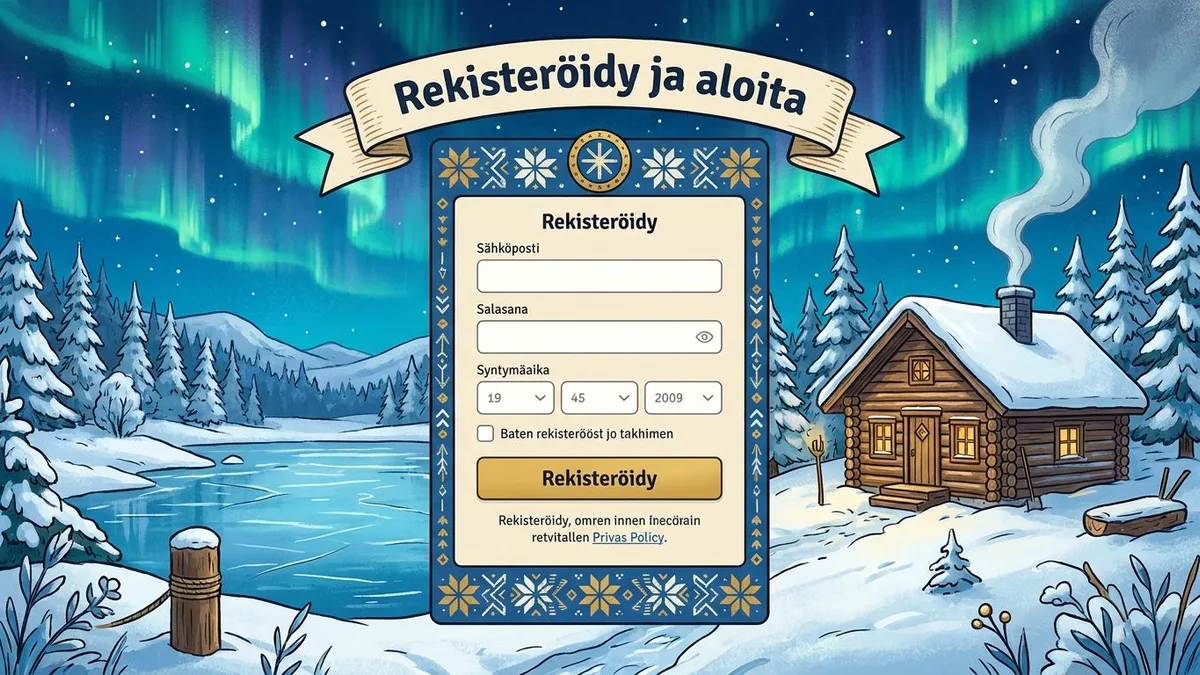 Rekisteröidy bonuksen kanssa